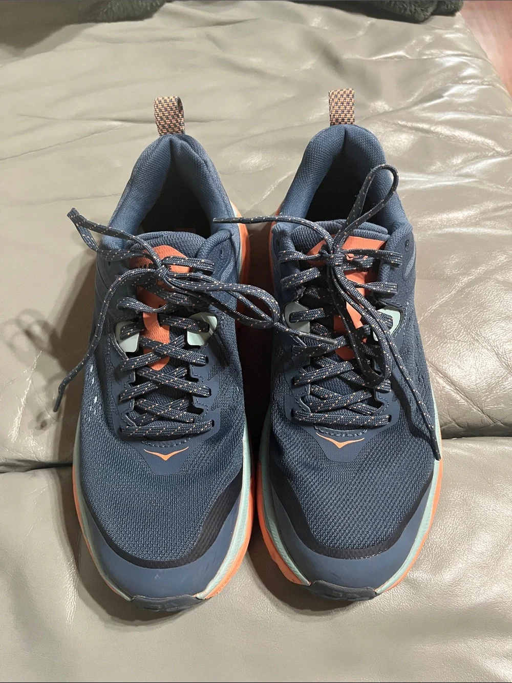 Woman’s Blue and Coral Athletic Running Shoes